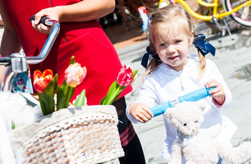 В Сокольниках состоялся парад "Леди на велосипеде" 6 фото