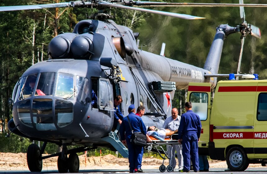 На шоу "Авиамикс" упал боевой вертолет Ми-28Н 17 фото