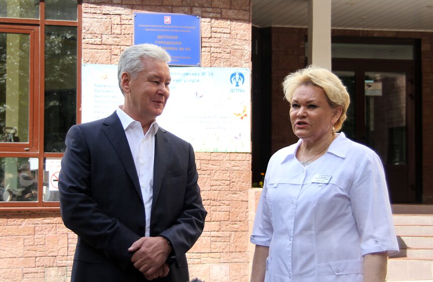 Сергей Собянин посетил детскую городскую поликлинику № 94 15 фото