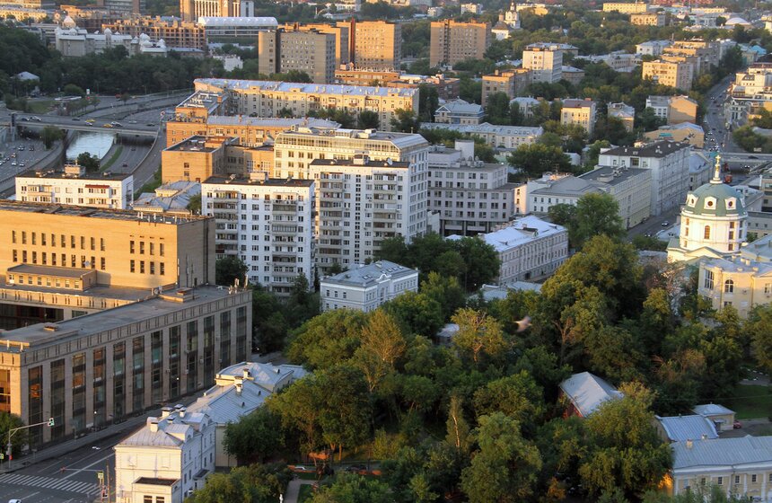 Виды Москвы: летний закат с высотки на Котельнической 11 фото