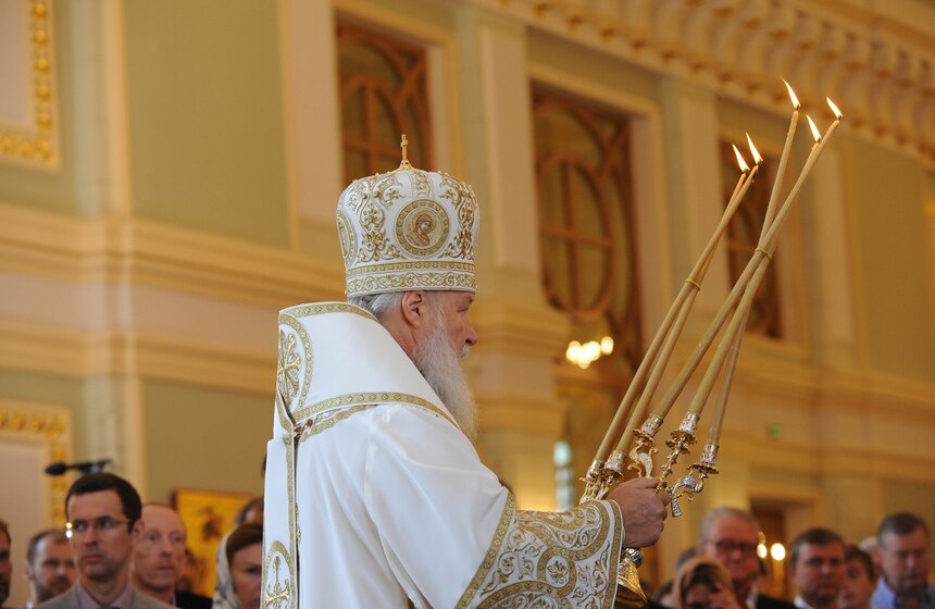 Патриарх Кирилл освятил возрожденный Князь-Владимирский храм 17 фото