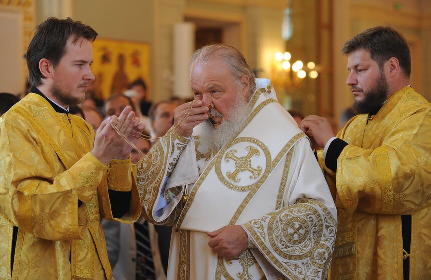 Патриарх Кирилл освятил возрожденный Князь-Владимирский храм 16 фото