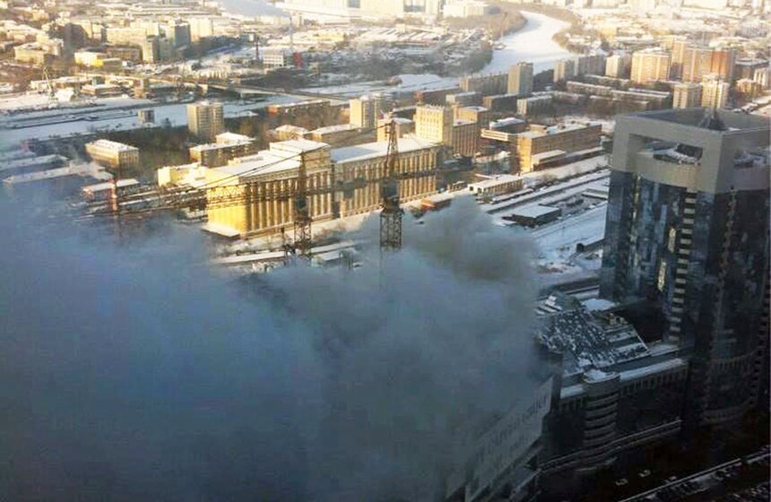 Пожар в деловом центре "Москва-Сити" 4 фото