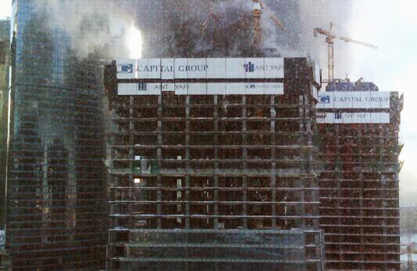 Пожар в деловом центре "Москва-Сити" 9 фото