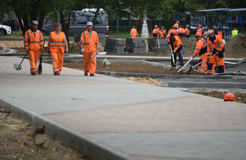 Сергей Собянин осмотрел строительство парка 70-летия Победы 1 фото