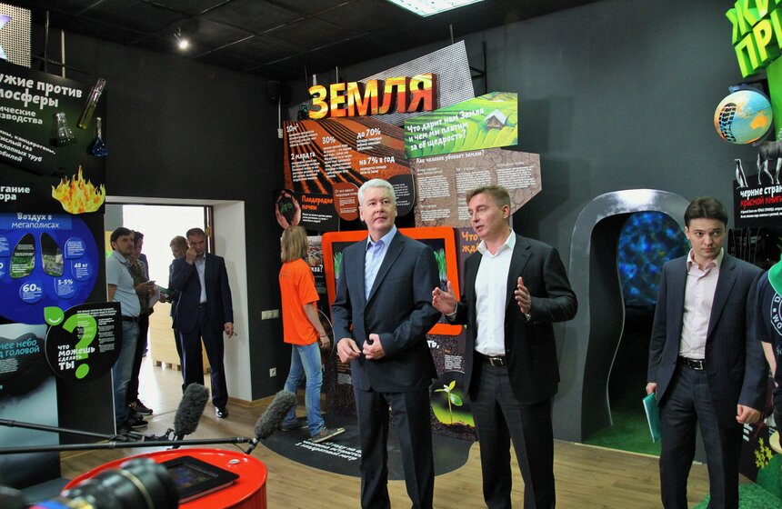 Мэр осмотрел новый эколого-просветительский центр в "Кусково" 16 фото