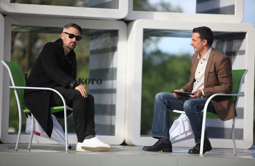 "Лето в парке": музыканты и актеры в гостях у "Москвы 24" 28 фото