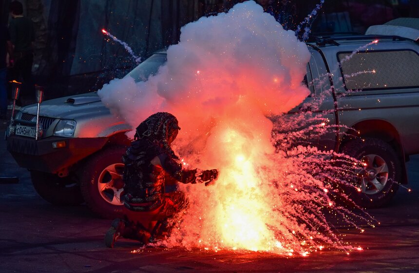 Шоу каскадеров Fire Angels Motors 25 фото