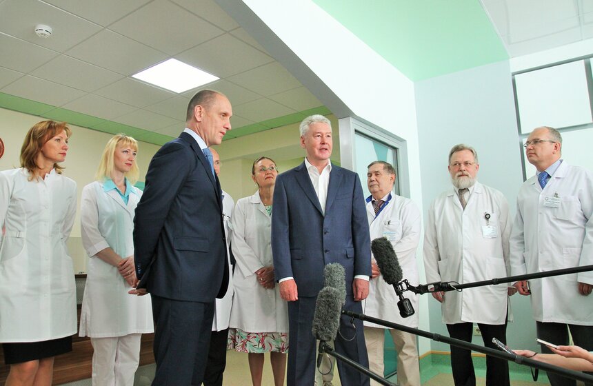 Мэр посетил Московский клинический научно-практический центр 8 фото