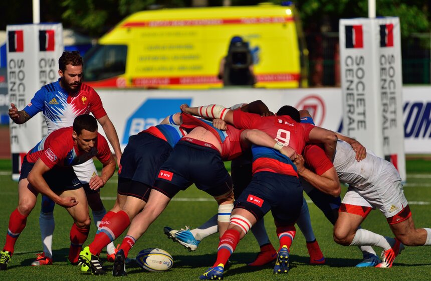 В "Лужниках" прошел этап Европейской серии Гран-При по регби-7 22 фото