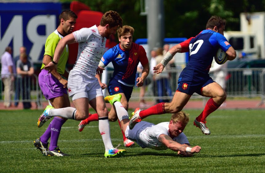 В "Лужниках" прошел этап Европейской серии Гран-При по регби-7 6 фото