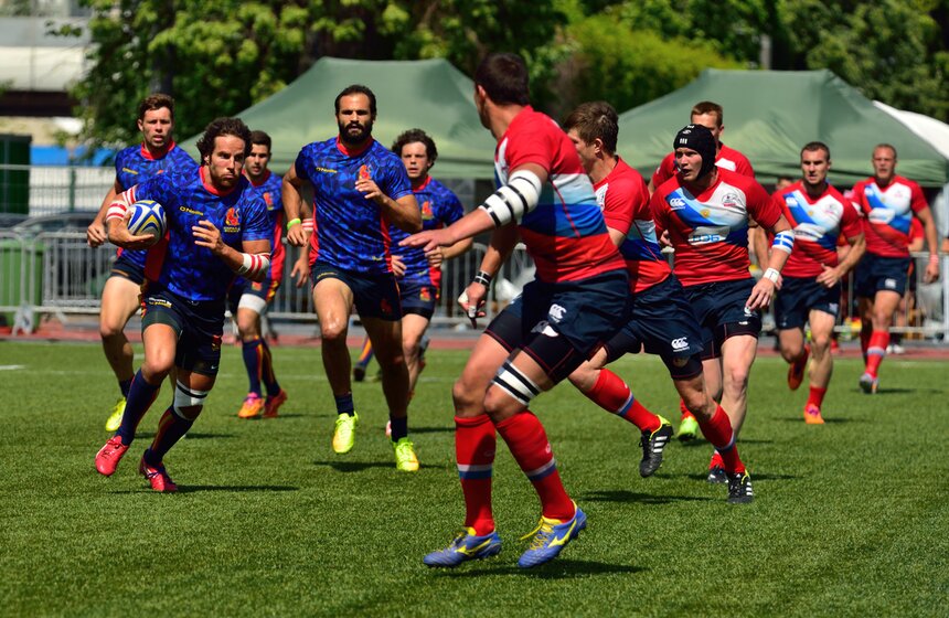 В "Лужниках" прошел этап Европейской серии Гран-При по регби-7 9 фото