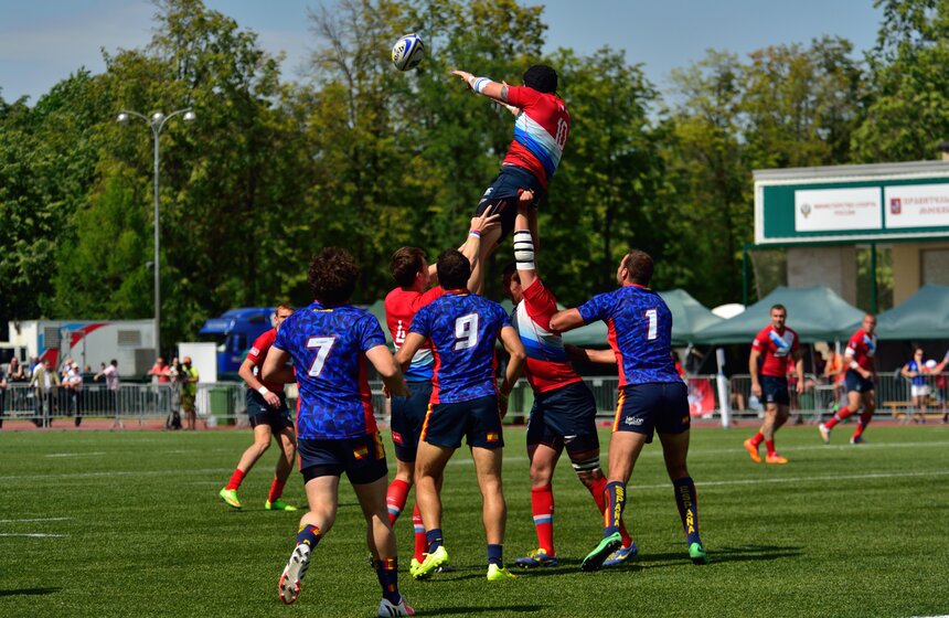 В "Лужниках" прошел этап Европейской серии Гран-При по регби-7 8 фото