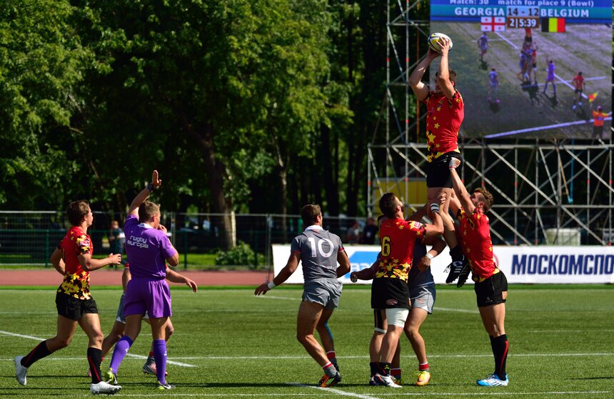 В "Лужниках" прошел этап Европейской серии Гран-При по регби-7 13 фото