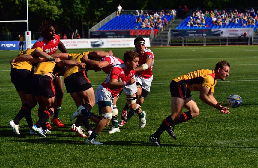 В "Лужниках" прошел этап Европейской серии Гран-При по регби-7 19 фото