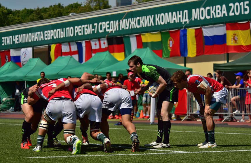 В "Лужниках" прошел этап Европейской серии Гран-При по регби-7 2 фото