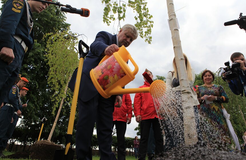 На Поклонной горе заложили березовую рощу Героев 21 фото