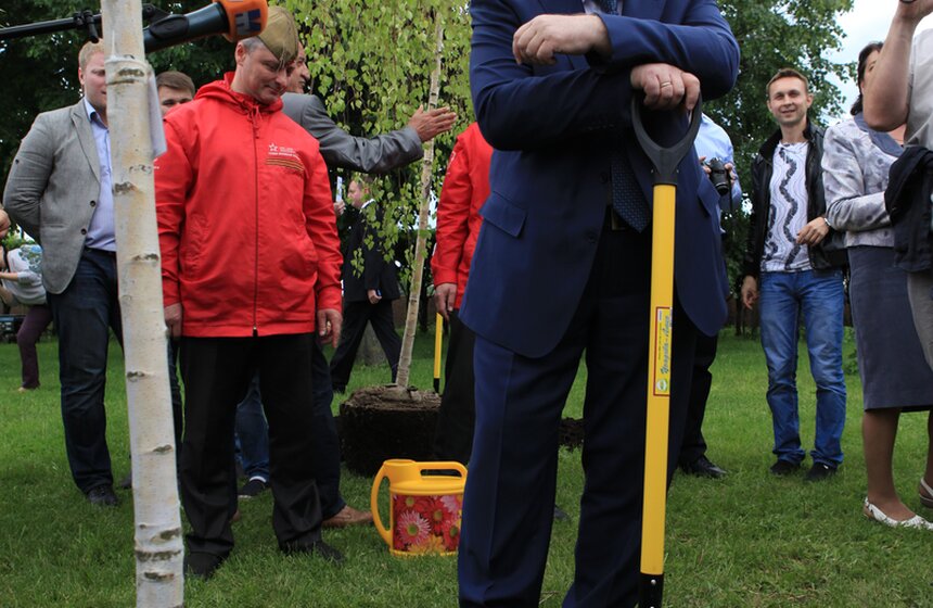 На Поклонной горе заложили березовую рощу Героев 20 фото