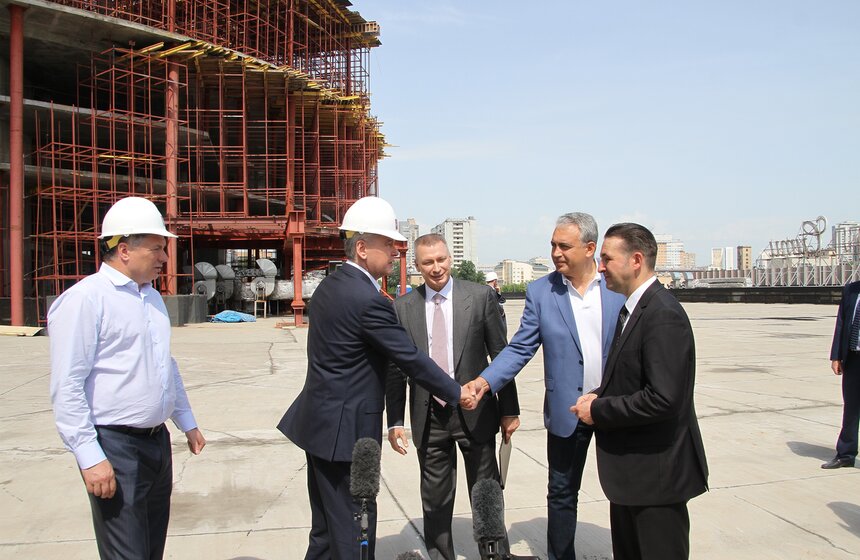 Сергей Собянин проинспектировал строительство "Москвы-Сити" 7 фото