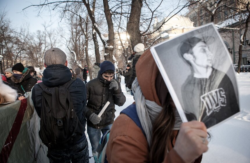 В центре Москвы прошло шествие в память о Маркелове и Бабуровой 4 фото