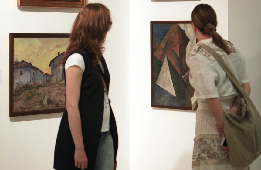 Выставка "Русский авангард" в МВЦ "Рабочий и Колхозница" 12 фото