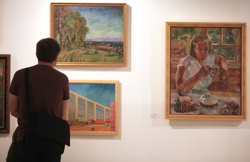 Выставка "Русский авангард" в МВЦ "Рабочий и Колхозница" 14 фото