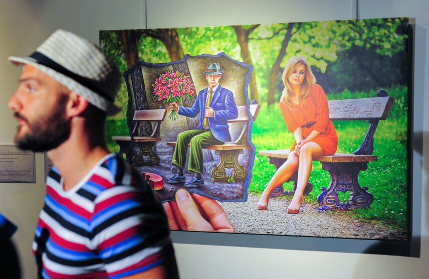 Выставка "Карандаш против камеры" в Московском планетарии 21 фото