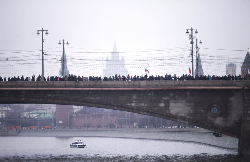 В столице прошла акция в память о Борисе Немцове 6 фото