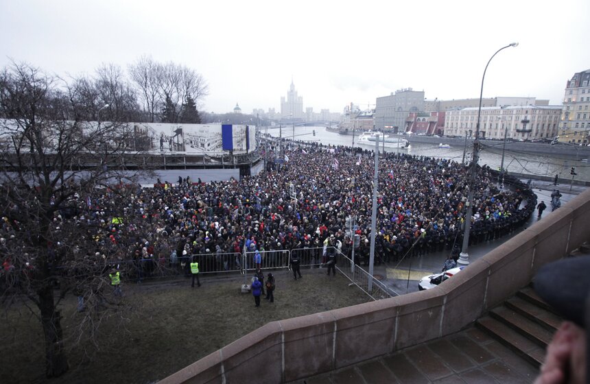 В столице прошла акция в память о Борисе Немцове 11 фото
