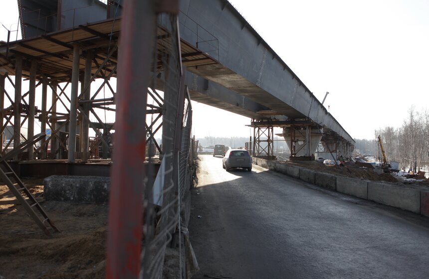 Как реконструируют развязку между Ленинским проспектом и МКАД 12 фото