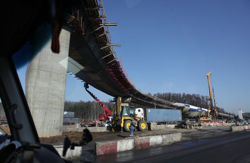 Как реконструируют развязку между Ленинским проспектом и МКАД 20 фото