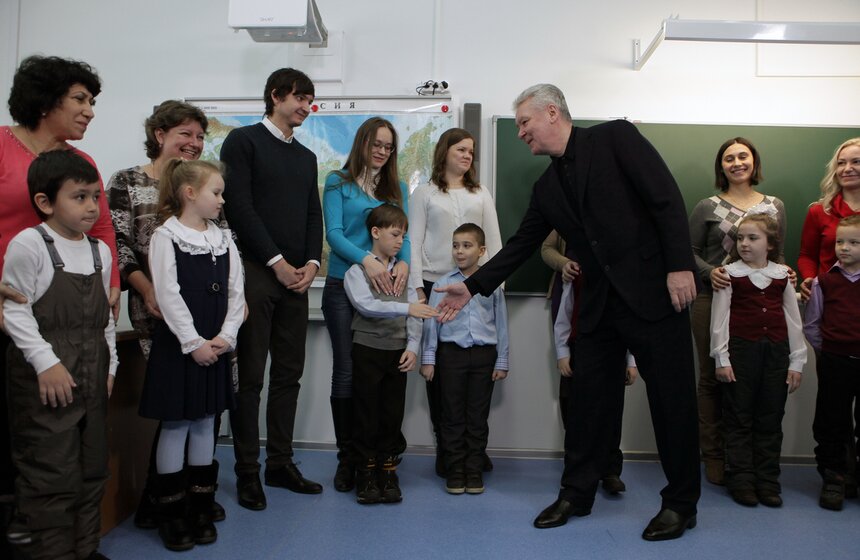 Мэр осмотрел новый образовательный комплекс в ТиНАО 21 фото