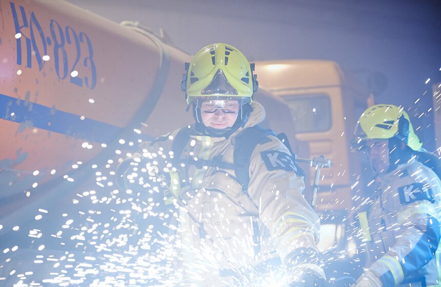 В Алабяно-Балтийском тоннеле прошли учения спасателей МЧС 23 фото