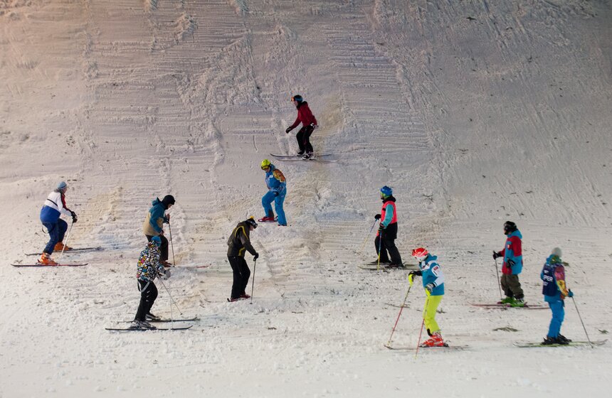 В Москве прошел этап кубка мира по лыжной акробатике 7 фото