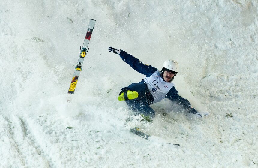 В Москве прошел этап кубка мира по лыжной акробатике 20 фото