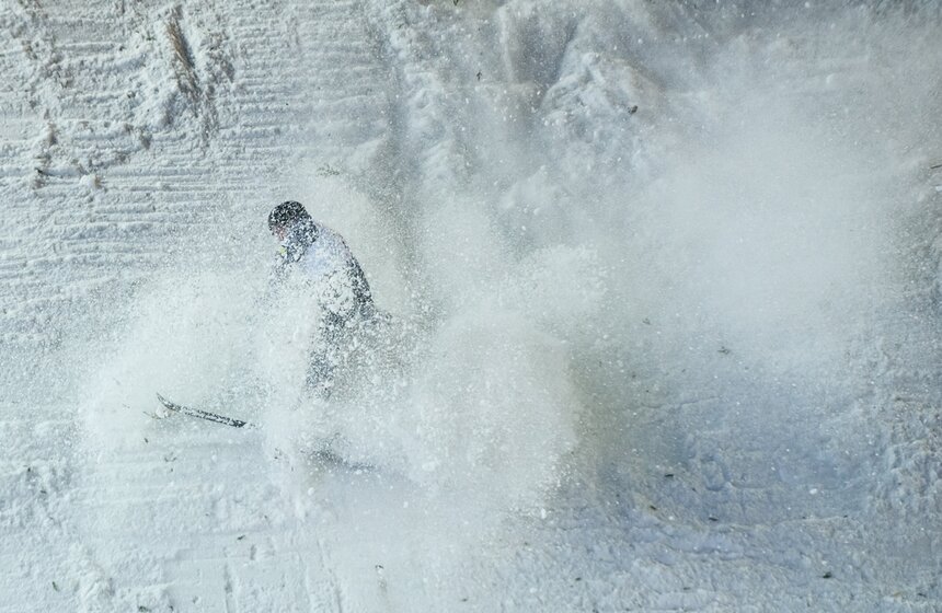 В Москве прошел этап кубка мира по лыжной акробатике 15 фото