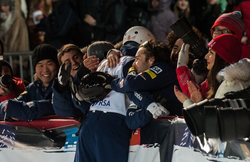 В Москве прошел этап кубка мира по лыжной акробатике 22 фото