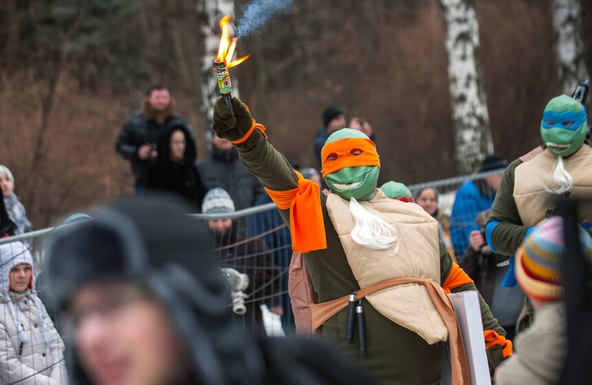 В парке "Сокольники" прошел фестиваль "Battle Сани" 12 фото