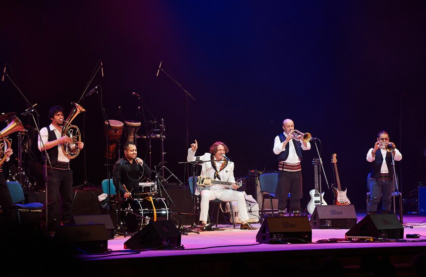 Эмир Кустурица и Горан Брегович дали совместный концерт в Кремле 12 фото