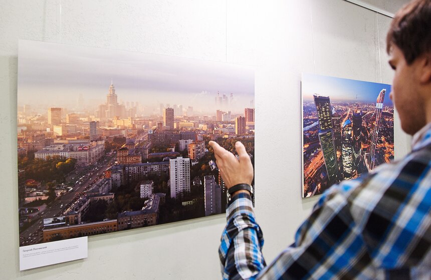 В "Доме на Брестской" открылась фотовыставка "Москва с высоты…" 7 фото