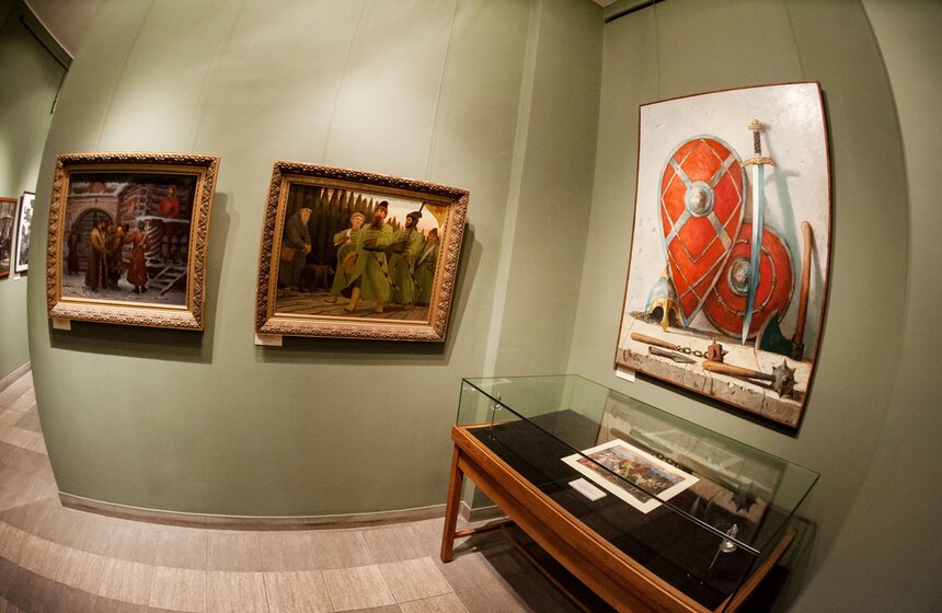 В школе Андрияки открылась выставка "История России" 5 фото