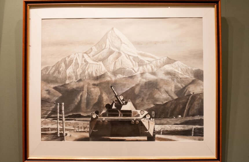 В школе Андрияки открылась выставка "История России" 11 фото