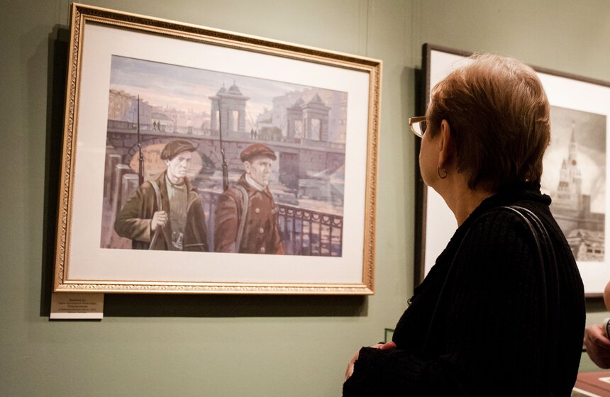 В школе Андрияки открылась выставка "История России" 16 фото