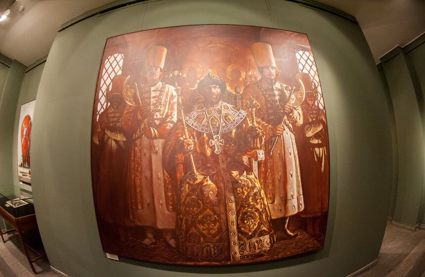 В школе Андрияки открылась выставка "История России" 4 фото