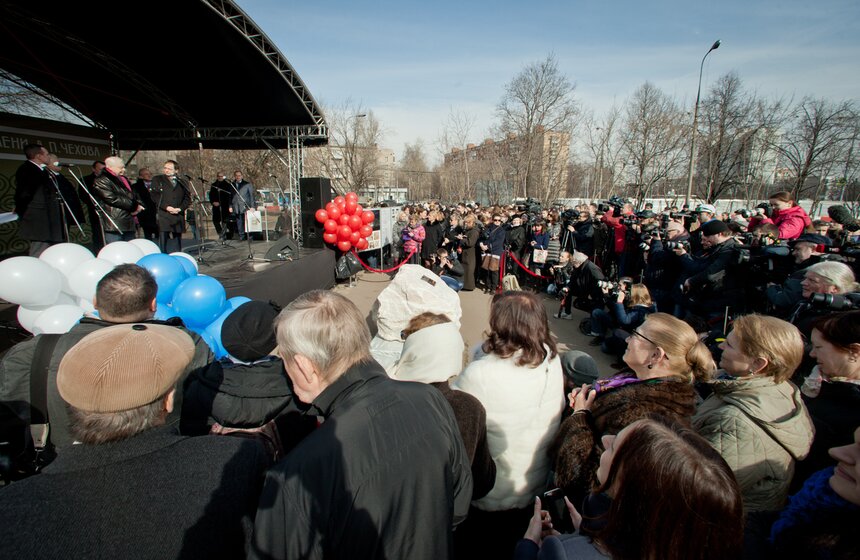 На месте строительства филиала МХТ им. Чехова заложили капсулу 10 фото