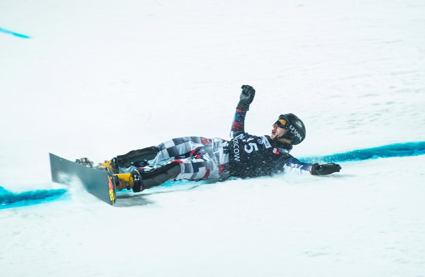 В Крылатском прошел этап Кубка мира по сноуборду 22 фото