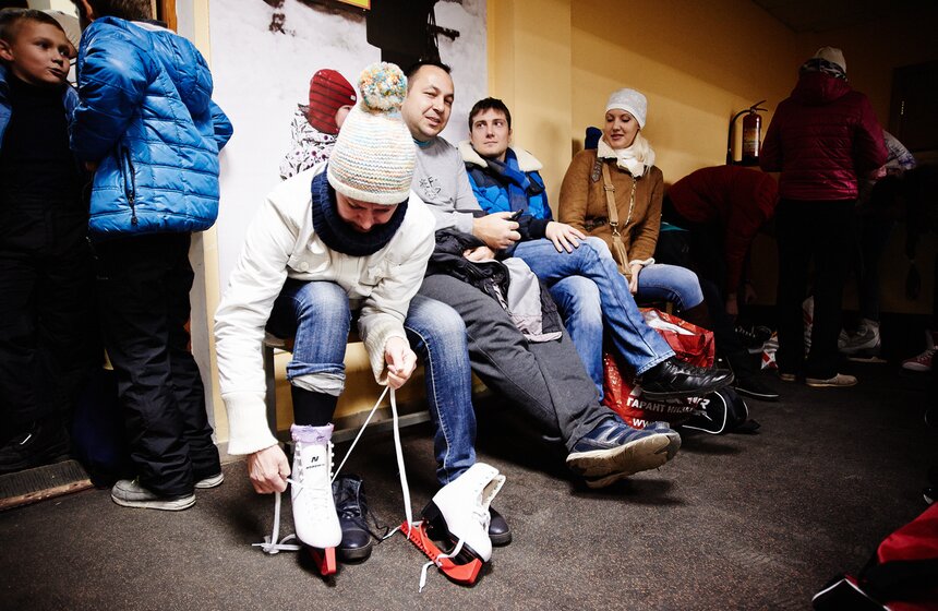 В Измайловском парке открыли каток 4 фото