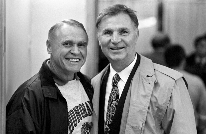 Станислав Жук и Виктор Тихонов, 1991 год. Фото: ТАСС/Уткин Игорь