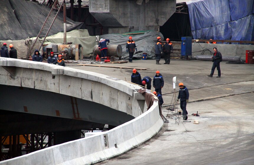 Мэр Москвы посетил строительство трассы от Бусиновской развязки 8 фото