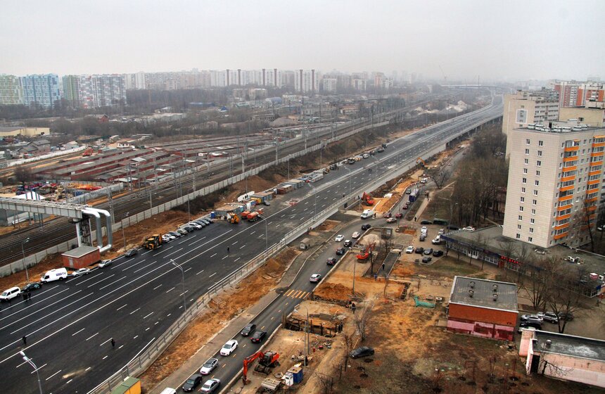 Мэр Москвы посетил строительство трассы от Бусиновской развязки 1 фото
